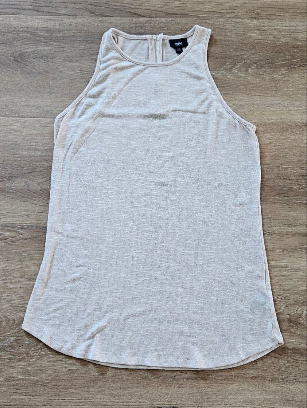 Mossimo Pink Shimmer Scoop Neck Tank Top Size L